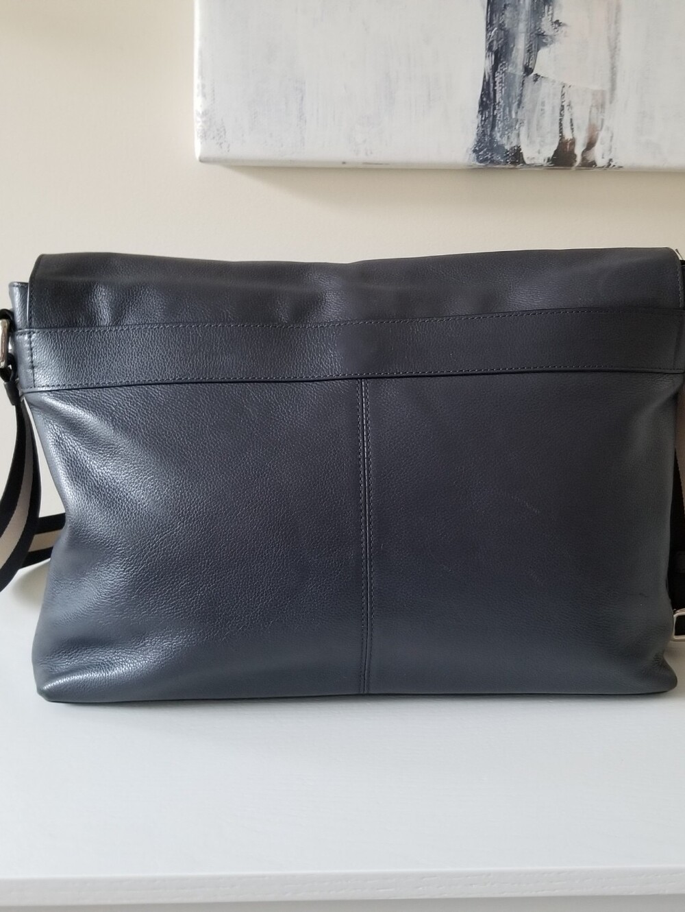 Coach Charles Messenger Bag Crossbody Navy - Picture 4 of 16